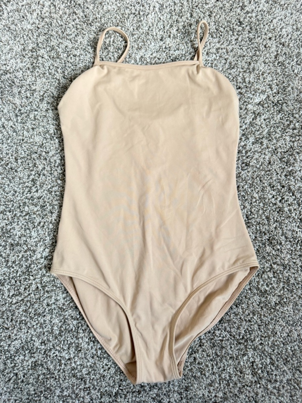Bloch Beige Kids One-Piece Leotard with Thin Straps